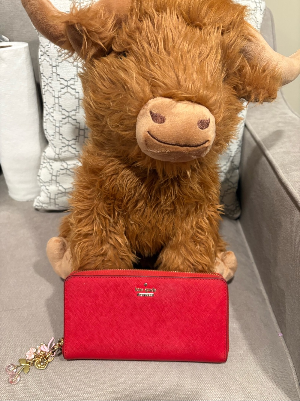 Kate Spade Red zip around Wallet